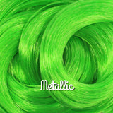 Wired Lime Metallic Nylon Doll Hair